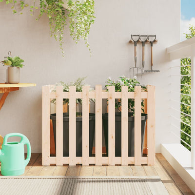 Planteur Vidaxl surélevé avec une clôture 100x50x70 cm en bois de pin