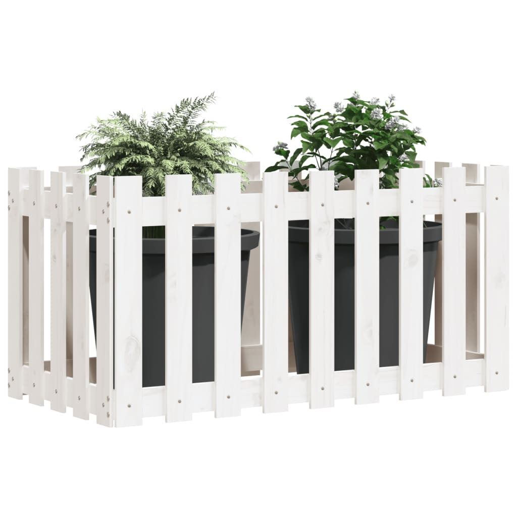 Vidaxl Planter Insense HEK Design 100x50x70 cm Pine Wit White