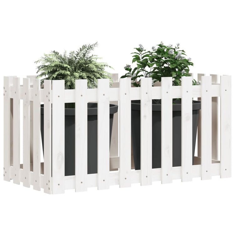 Vidaxl Planter Insense HEK Design 100x50x70 cm Pine Wit White