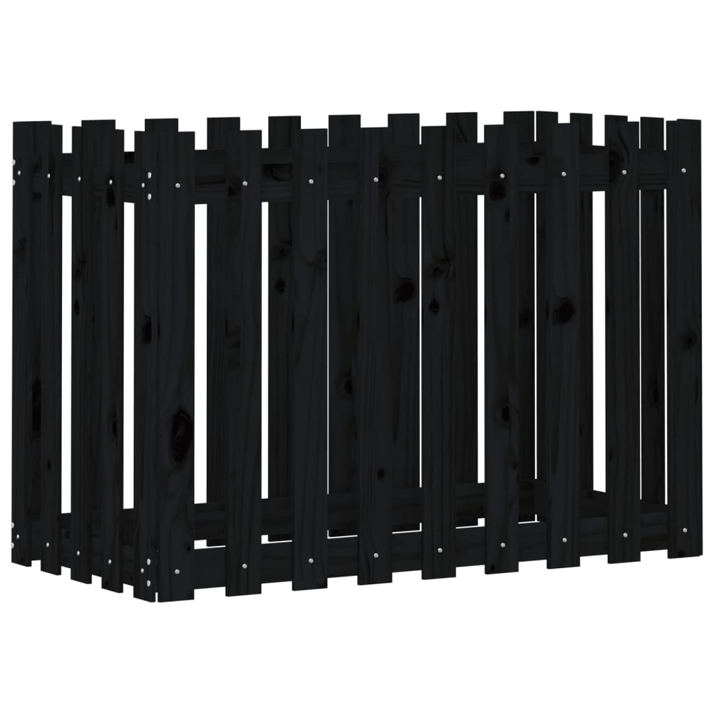 Vidaxl planter insenté HEK Design 100x50x70 cm Bois de pin noir