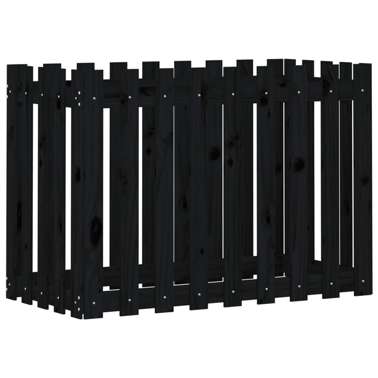 Vidaxl planter insenté HEK Design 100x50x70 cm Bois de pin noir