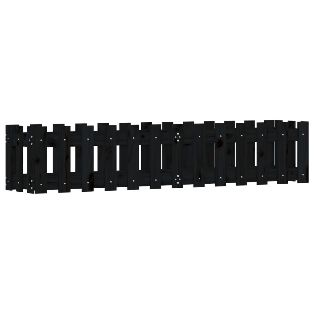 Vidaxl Planter Insense HEK Design 150x30x30 cm Bois de pin noir