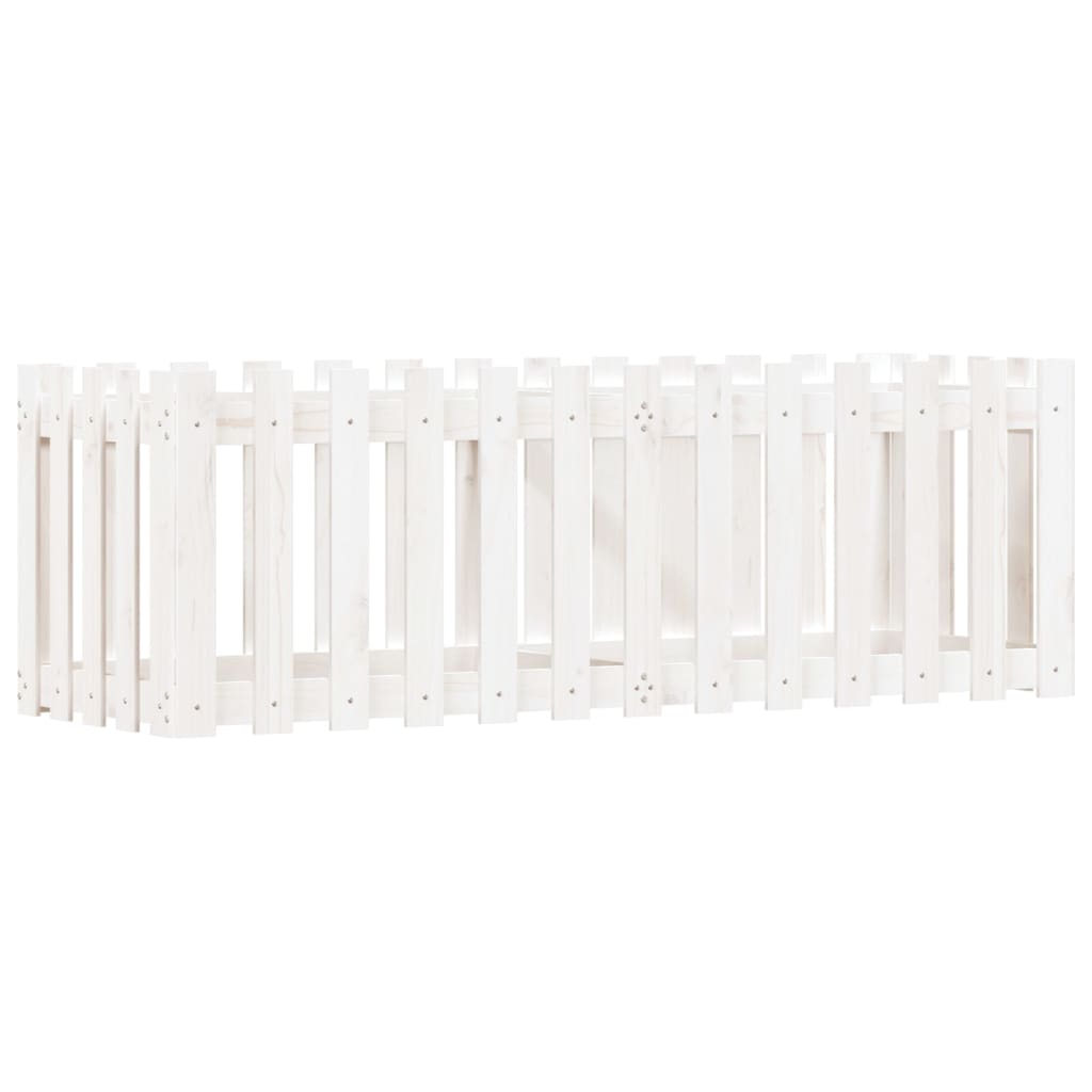 Vidaxl Planter Insense HEK Design 150x50x50 cm Pine Wood White