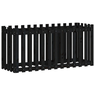 Vidaxl Planter Insense HEK Design 150x50x70 cm Pine Wood Black