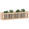 Planteur vidaxl surélevé avec une clôture 200x50x50 cm en bois de pin