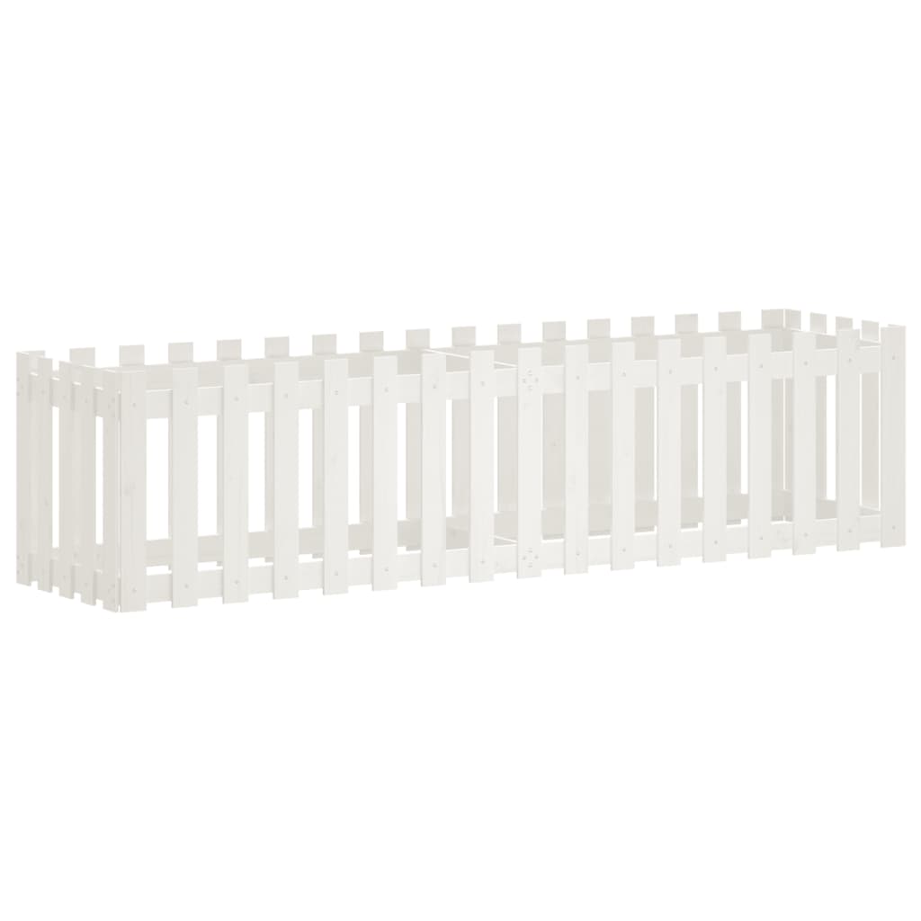Vidaxl planteur insensible HEK Design 200x50x50 cm pin avec blanc
