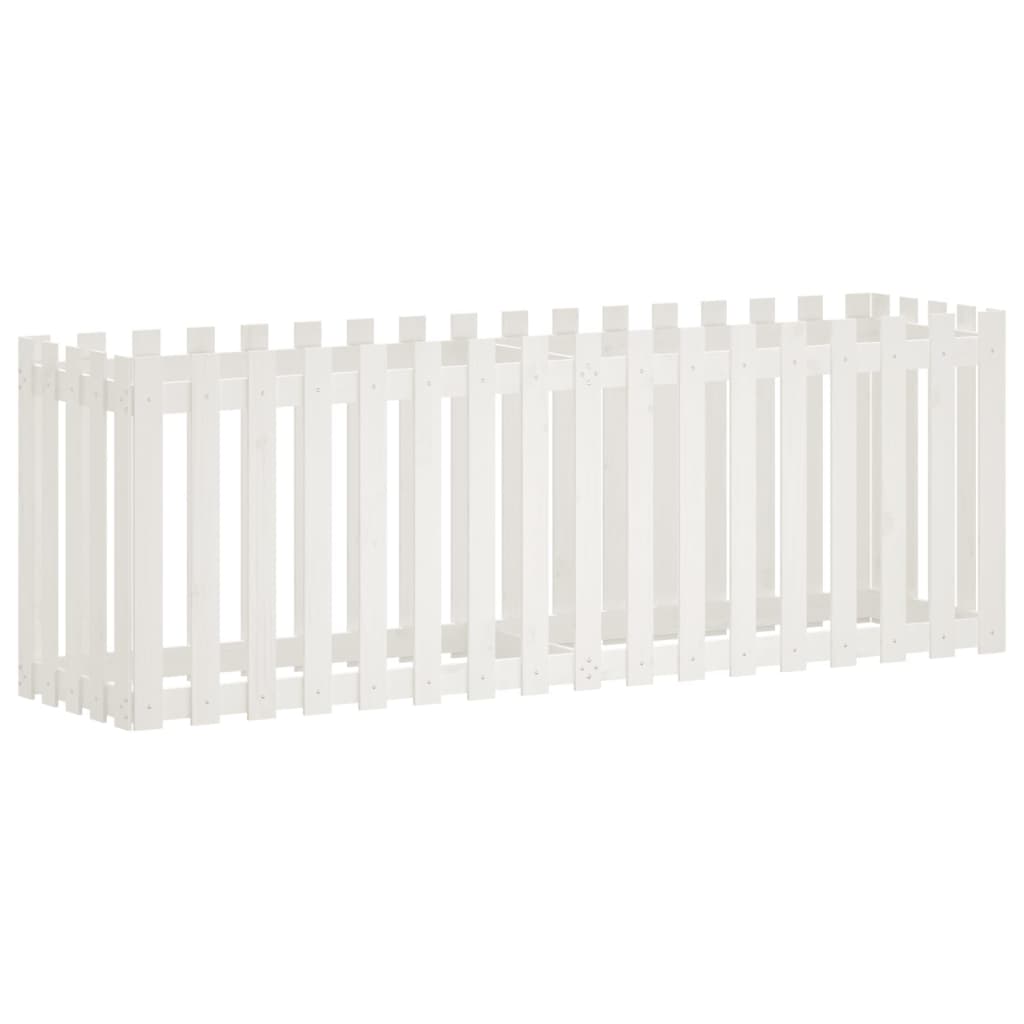 Vidaxl planteur insensible HEK Design 200x50x70 cm pin avec blanc