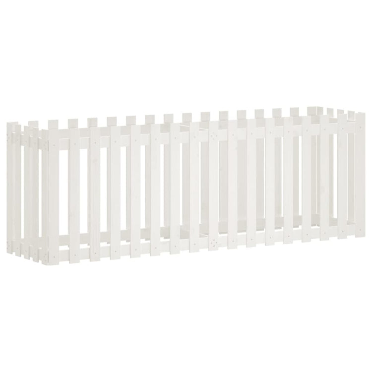 Vidaxl planteur insensible HEK Design 200x50x70 cm pin avec blanc