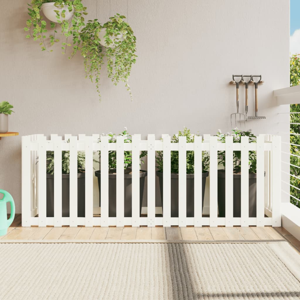 Vidaxl planteur insensible HEK Design 200x50x70 cm pin avec blanc