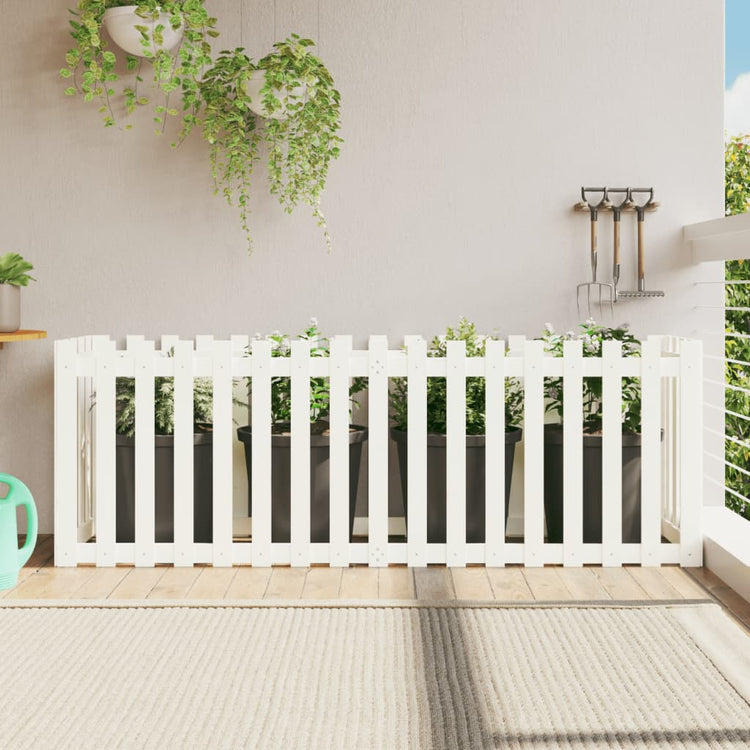 Vidaxl planteur insensible HEK Design 200x50x70 cm pin avec blanc