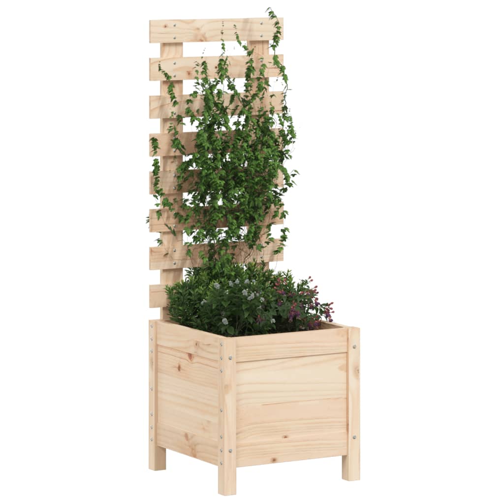 Planteur vidaxl avec rack 39x39.5x114 cm