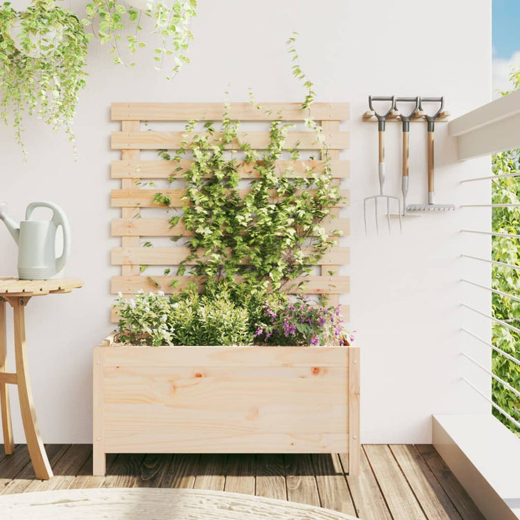 Planteur vidaxl avec rack 79x39.5x114 cm
