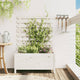 Planteur vidaxl avec rack 79x39.5x114 cm en pin massif blanc
