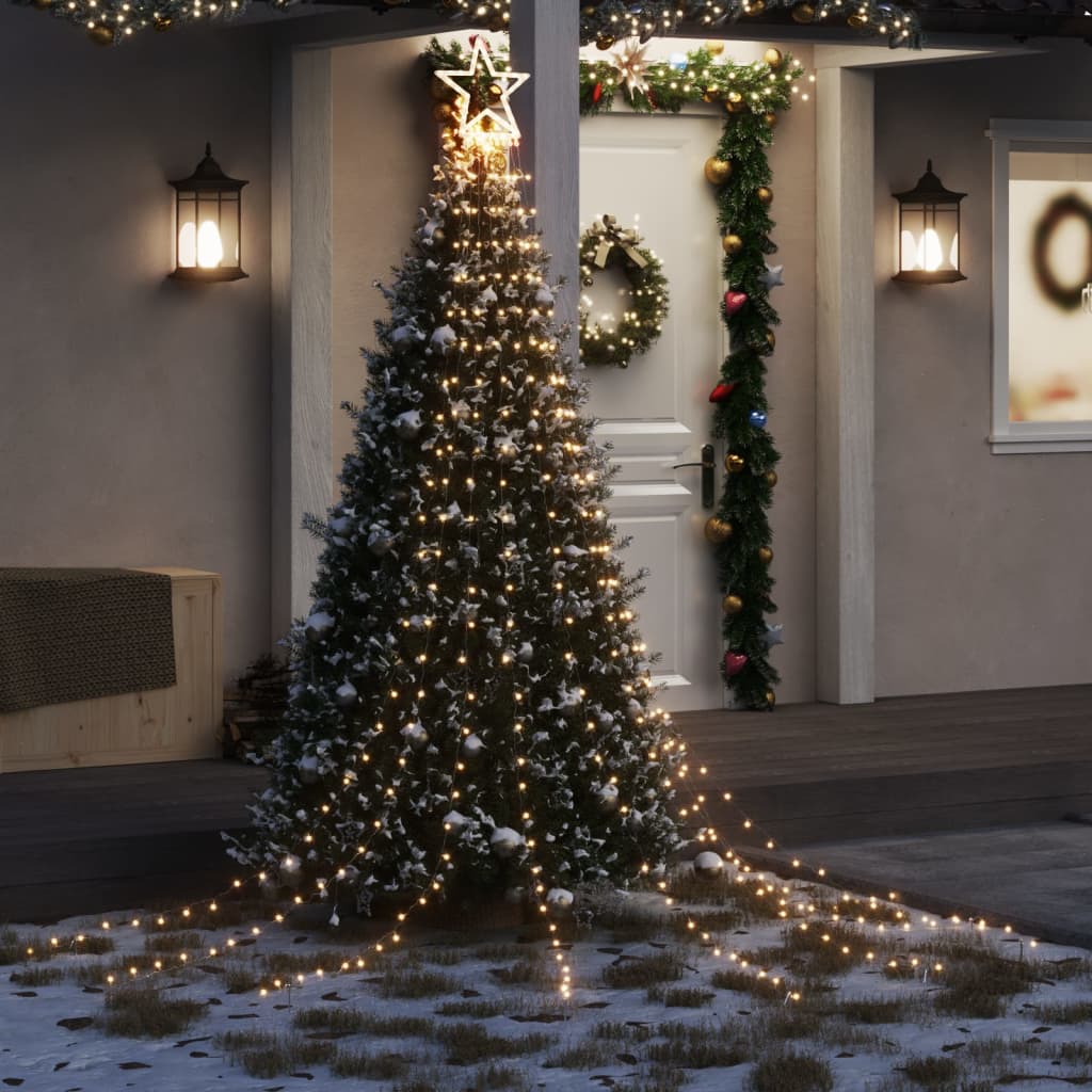 Vidaxl Christmas Tree Lighting 320 WHITE-LEDS BLAIS 375 cm