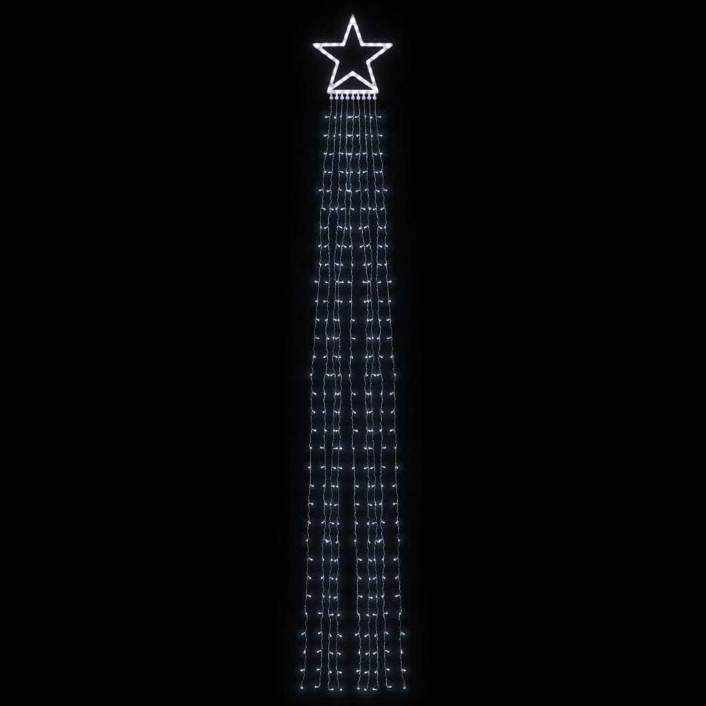 Vidaxl Christmas Tree Lighting 320 Cold-LEDS blancs 375 cm