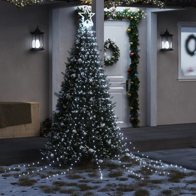 Vidaxl Christmas Tree Lighting 320 Cold-LEDS blancs 375 cm