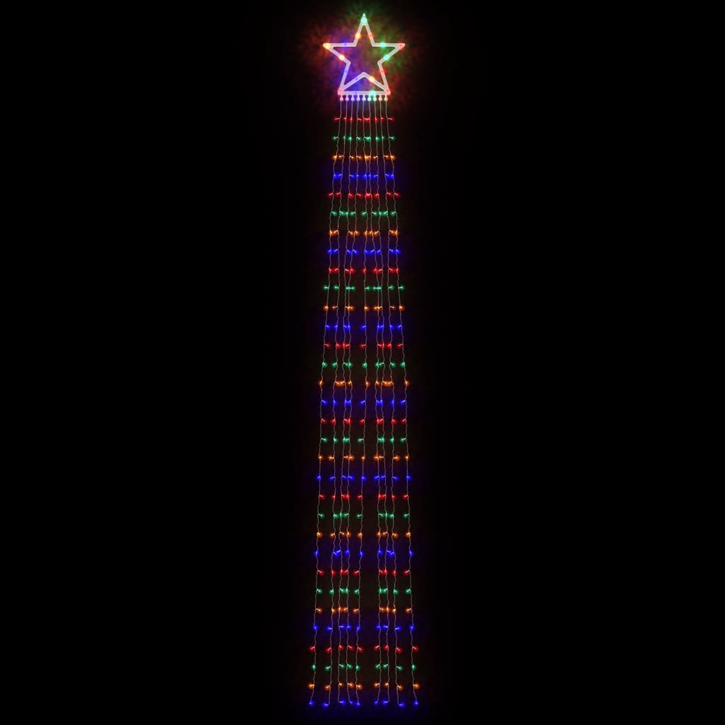 Vidaxl Christmas Tree Lighting 320 LEDS colorées 375 cm