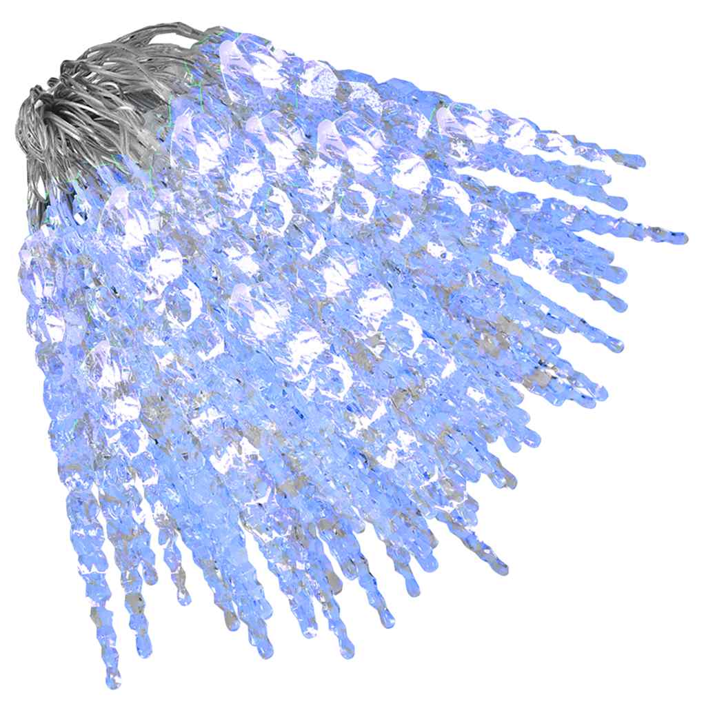 VidaXL Lumières de Noël glaçons 200 LED bleues 20 m PVC acrylique