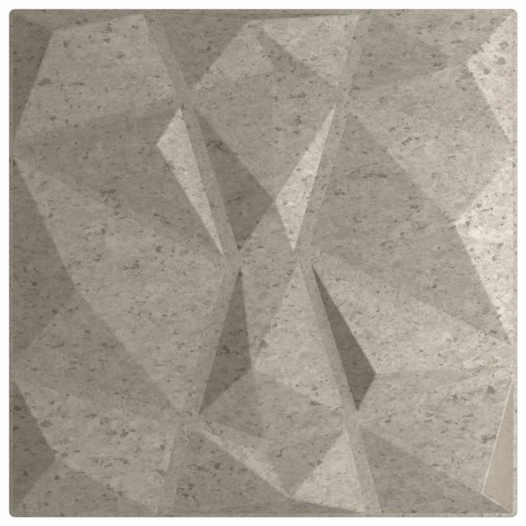 Vidaxl 48 St Panneaux muraux Diamond 12 m² 50x50 cm Prix en béton XPS