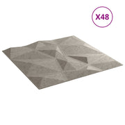 Vidaxl 48 St Panneaux muraux Diamond 12 m² 50x50 cm Prix en béton XPS - afbeelding 3