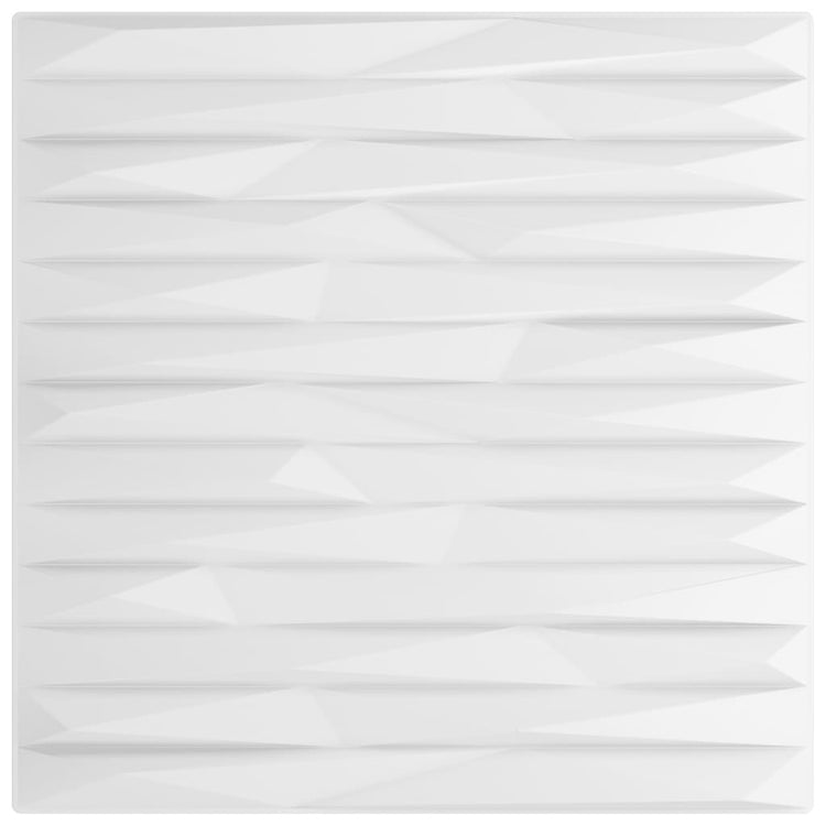 Vidaxl 12 st panneaux muraux pierre 3 m² 50x50 cm xps blanc