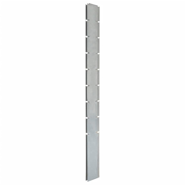Vidaxl Fence Posts 10 pcs 220 cm en acier galvanisé en acier couleur