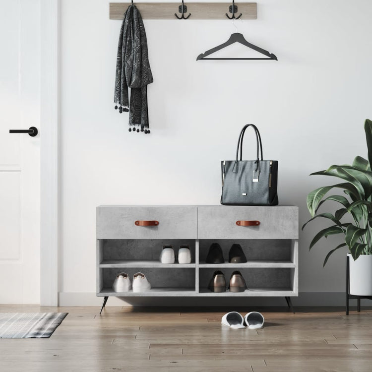 Canapé à chaussures Vidaxl 102x35x55 cm