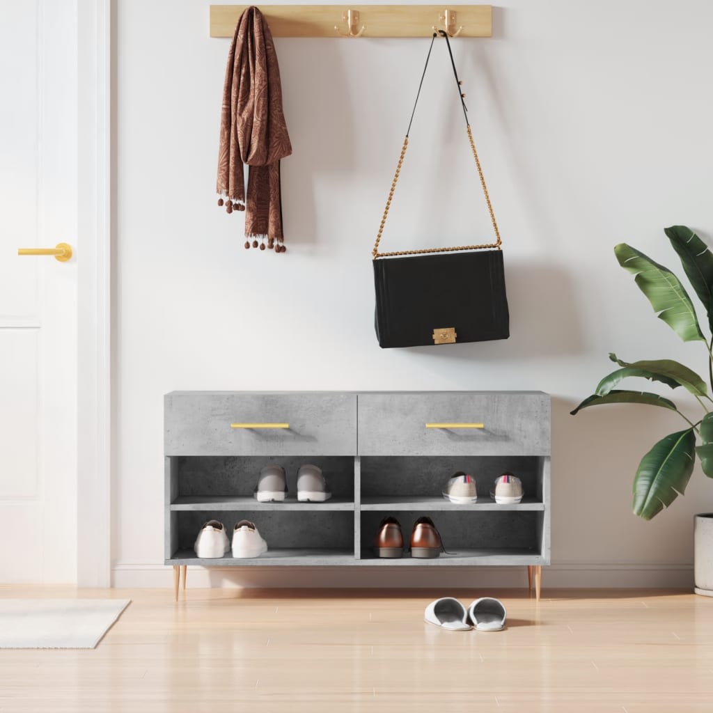 Canapé à chaussures Vidaxl 102x35x55 cm