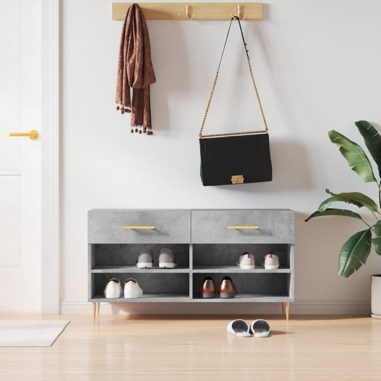 Canapé à chaussures Vidaxl 102x35x55 cm