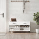 Canapé de chaussure vidaxl 102x35x55 cm en bois transformé blanc