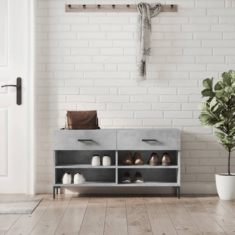Canapé à chaussures Vidaxl 102x35x55 cm