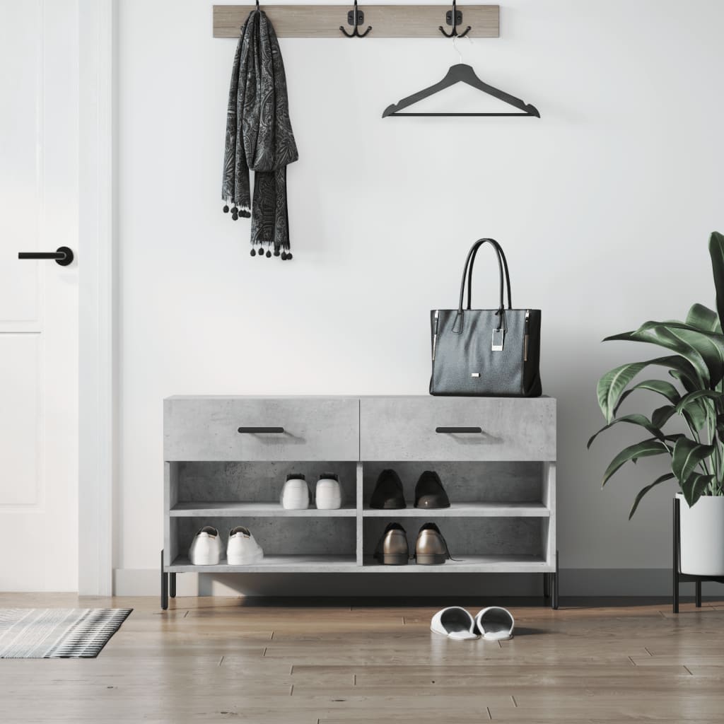 Canapé à chaussures Vidaxl 102x35x55 cm