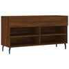 Canapé de chaussure vidaxl 102x35x55 cm en bois de bois de bois de chêne sonoma coloré