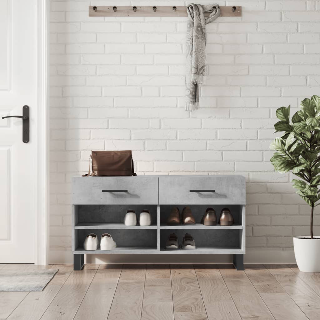 Canapé à chaussures Vidaxl 102x35x55 cm
