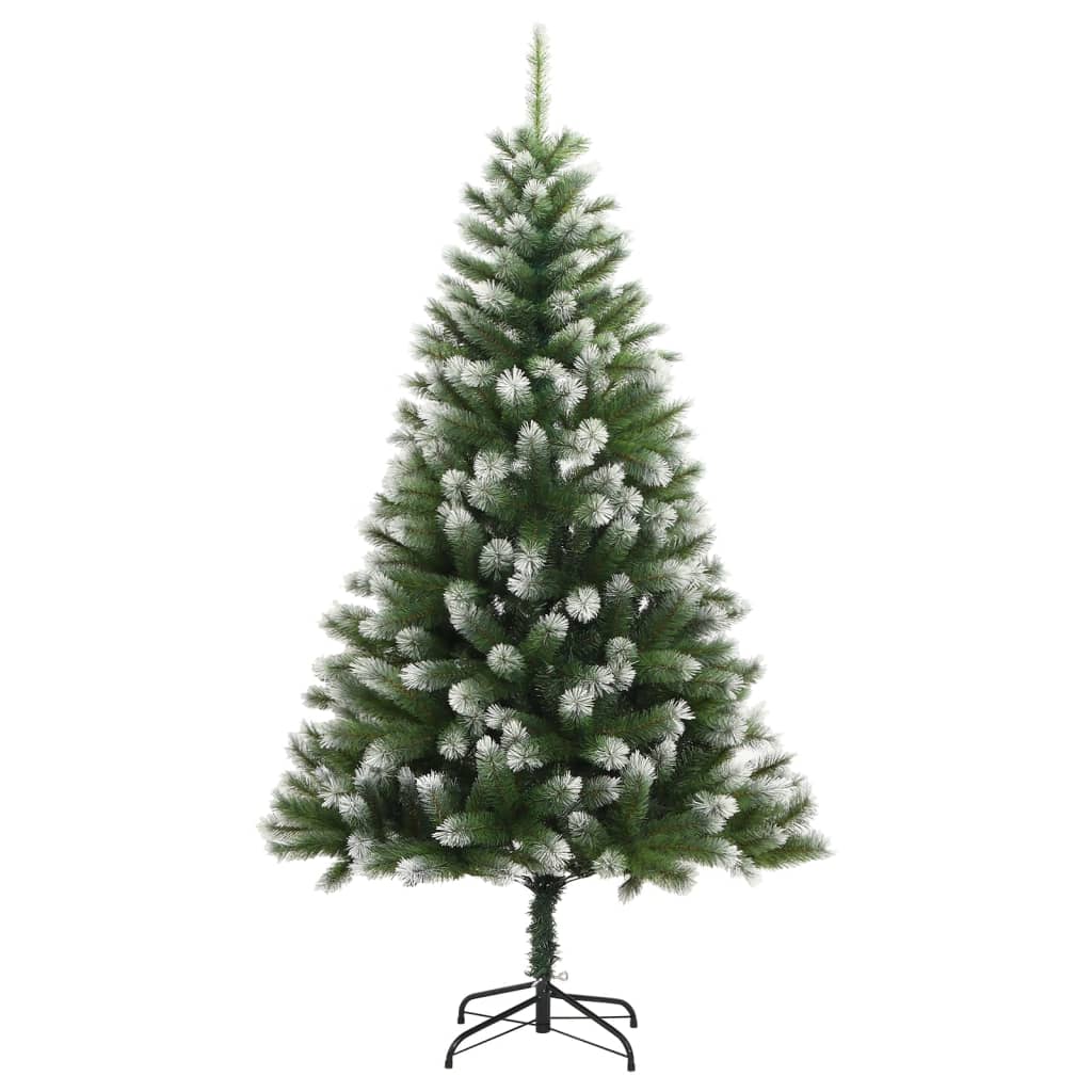Vidaxl Kunstkerstboom avec des charnières et de la neige 240 cm