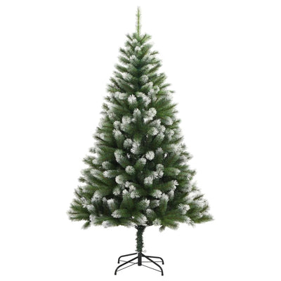 Vidaxl Kunstkerstboom avec des charnières et de la neige 240 cm