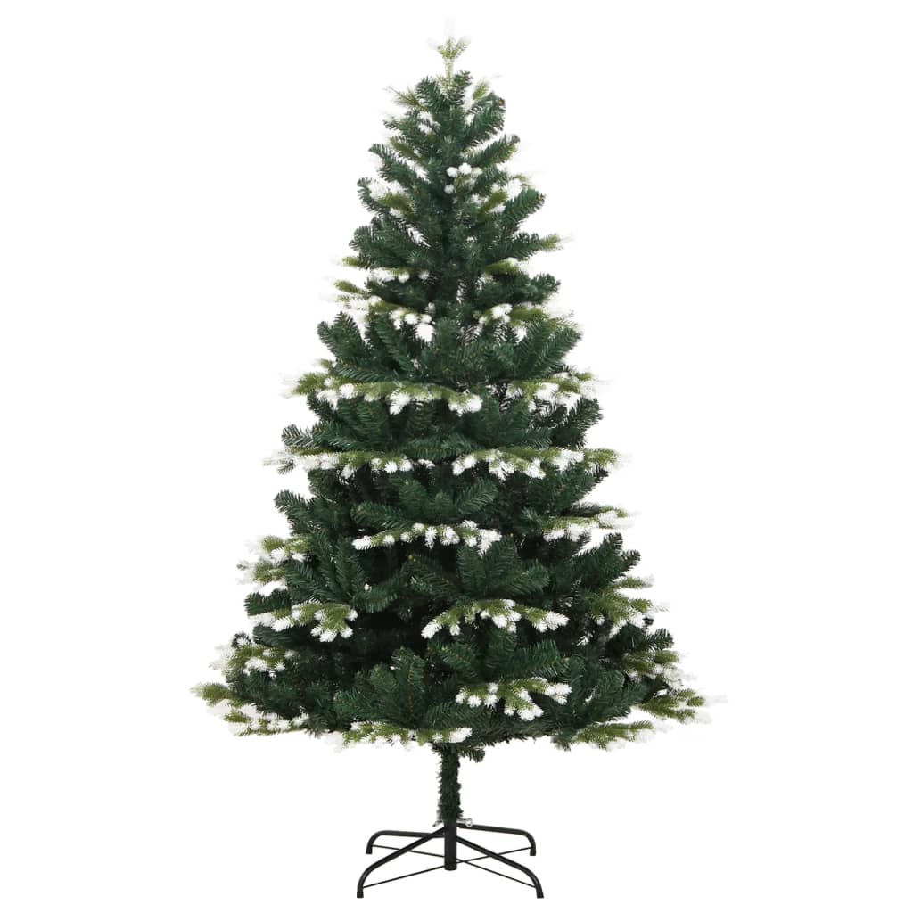 Vidaxl Kunstkerstboom avec des charnières et de la neige 240 cm