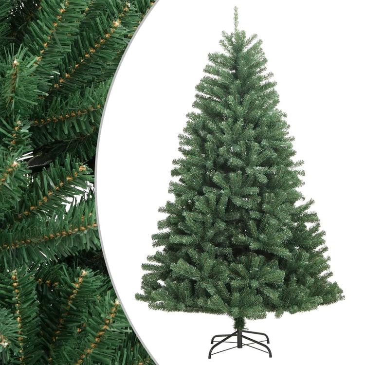 Vidaxx sapin de Noël artificiel avec charnières et standard 240 cm vert