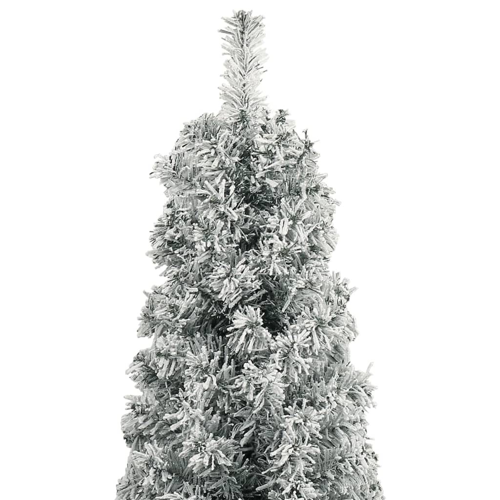 Vidaxl Kunstkerstboom étroit avec standard et neige 270 PVC