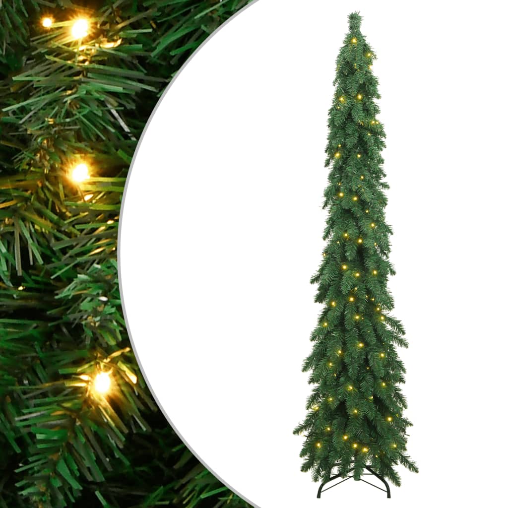 Vidaxl kunstkerstboom avec l'éclairage 100 LED 180 cm
