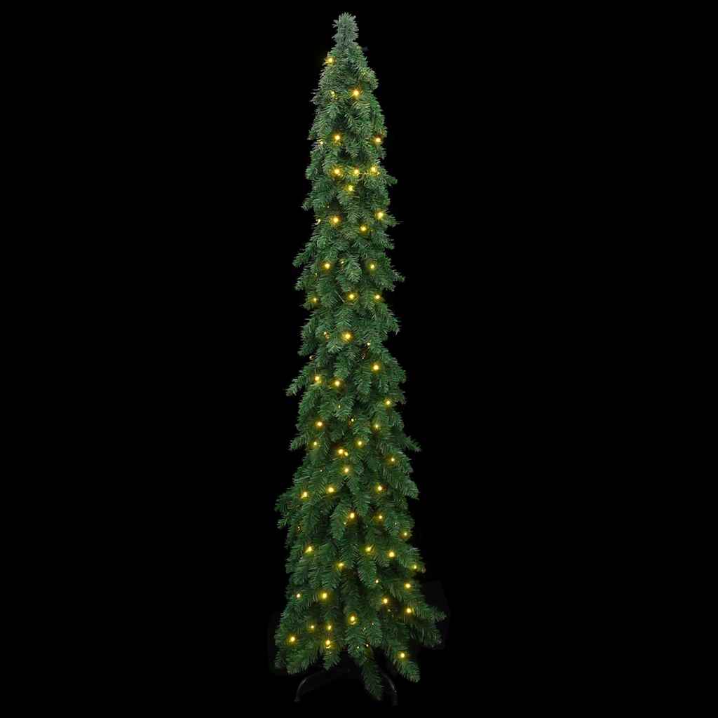 Vidaxl kunstkerstboom avec l'éclairage 130 LED 210 cm