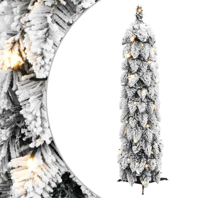 Vidaxl kunstkerstboom avec éclairage et neige 30 LEDS 60 cm
