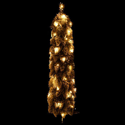 Vidaxl kunstkerstboom avec éclairage et neige 30 LEDS 60 cm