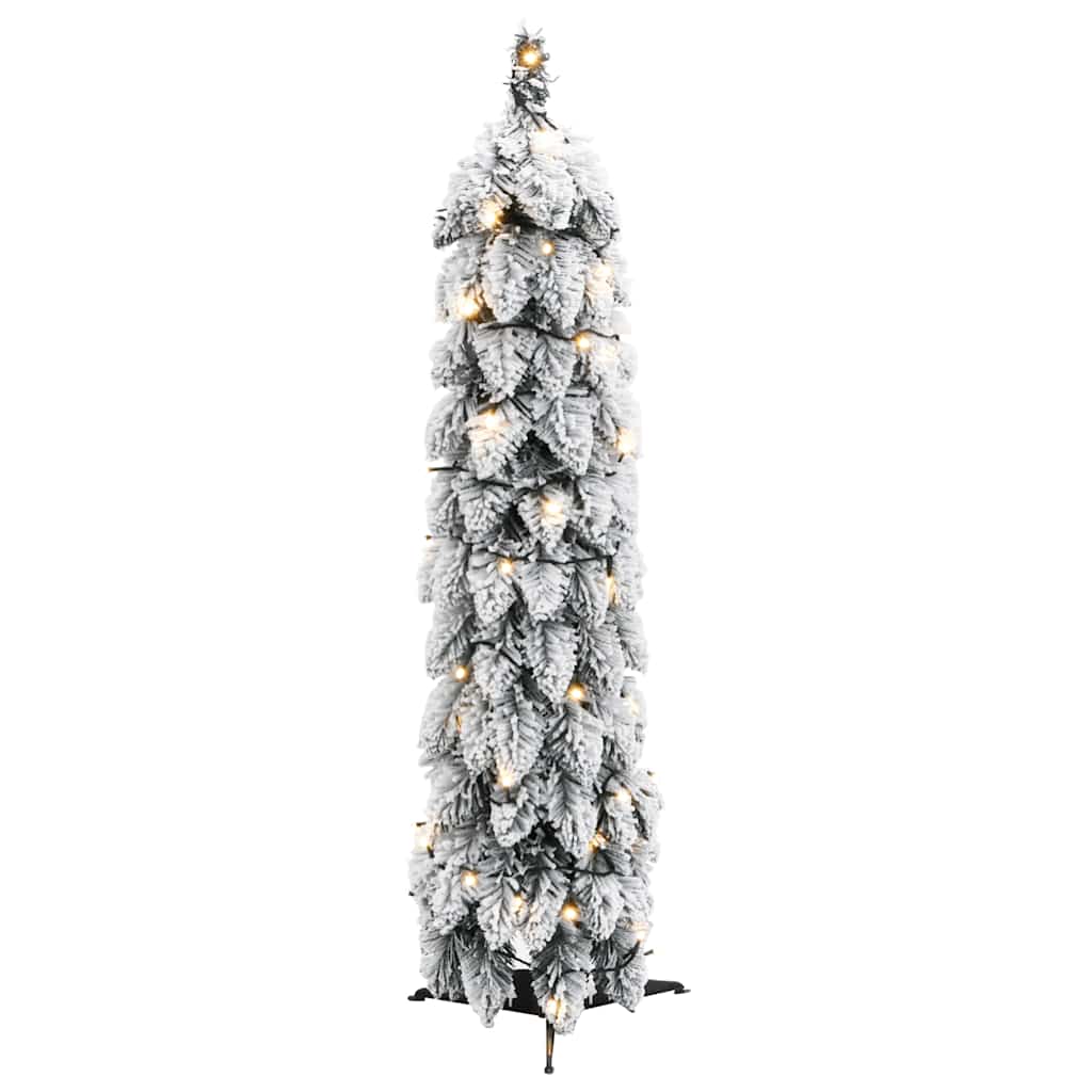 Vidaxl kunstkerstboom avec éclairage et neige 30 LEDS 60 cm