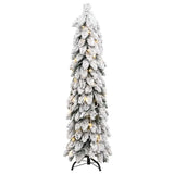 Vidaxl kunstkerstboom avec éclairage et neige 80 LEDS 150 cm - afbeelding 3