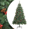 Vidaxl kunstkerstboom avec charnières pins et baies 180 cm