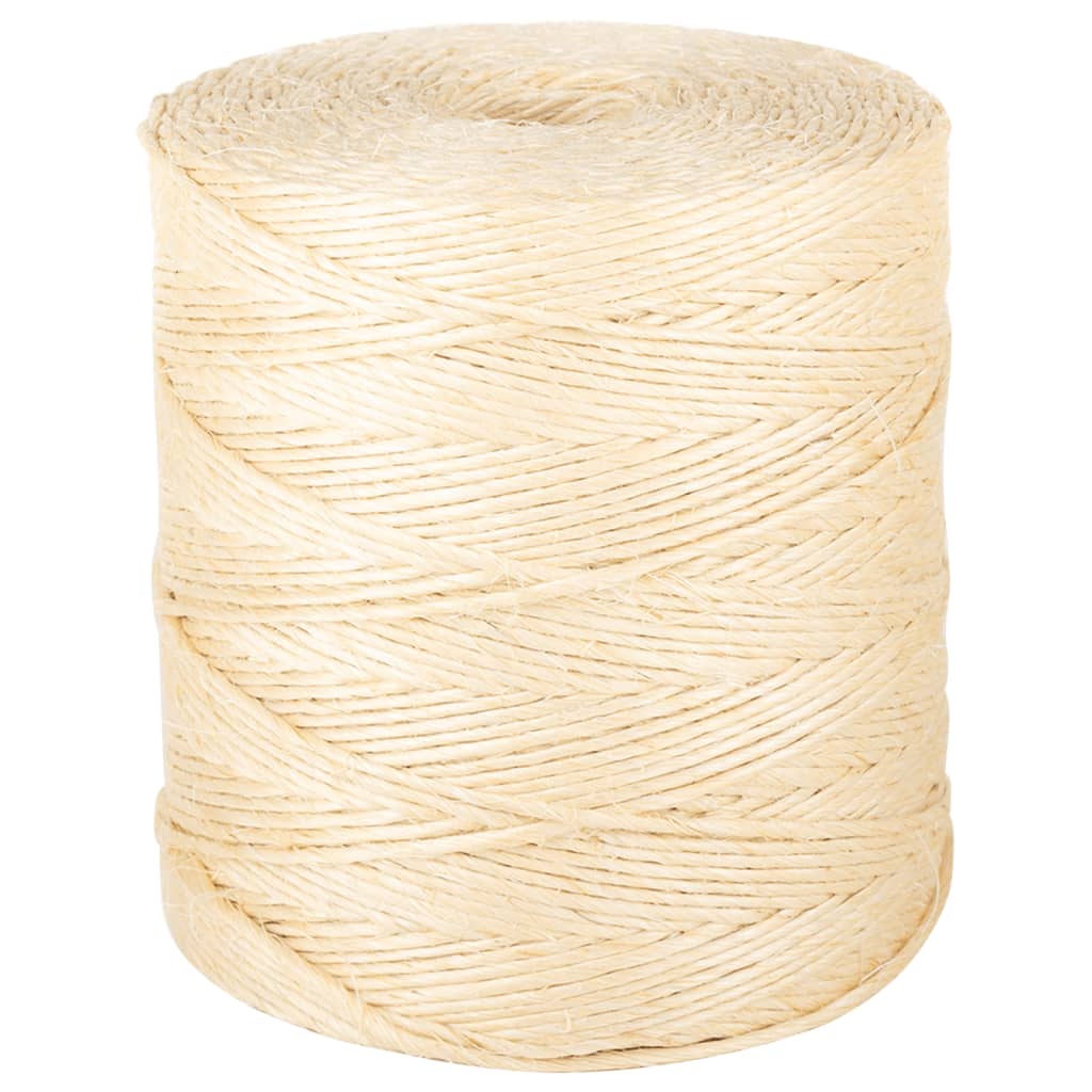 Corde vidaxl 2 mm 1500 m 100% sisal