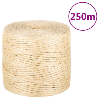Corde vidaxl 4 mm 250 m 100% sisal