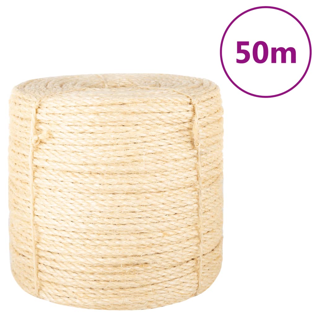 Corde vidaxl 6 mm 50 m 100% sisal