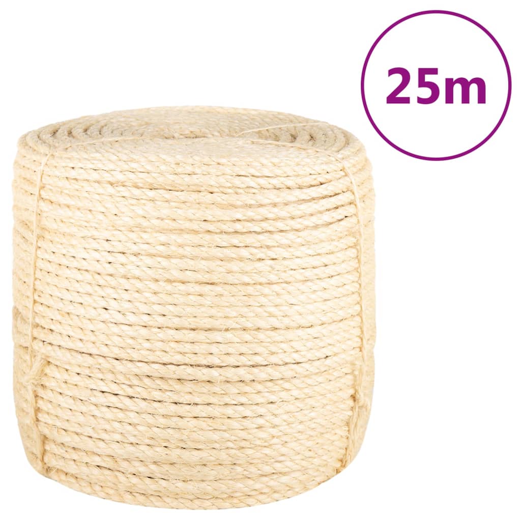 Corde vidaxl 8 mm 25 m 100% sisal